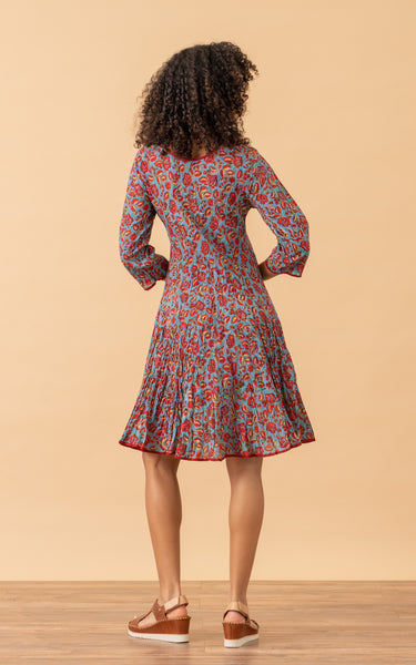 Santa Fe Dress, Short, Cap Sleeve, Violette