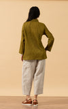 Pintuck Jacket, Mixed Direction, Citron