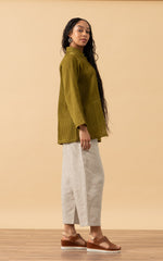 Pintuck Jacket, Mixed Direction, Citron