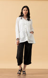 Pintuck Jacket, Mixed Direction, White