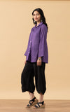 Pintuck Jacket, Mixed Direction, Purple