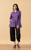 Pintuck Jacket, Mixed Direction, Purple