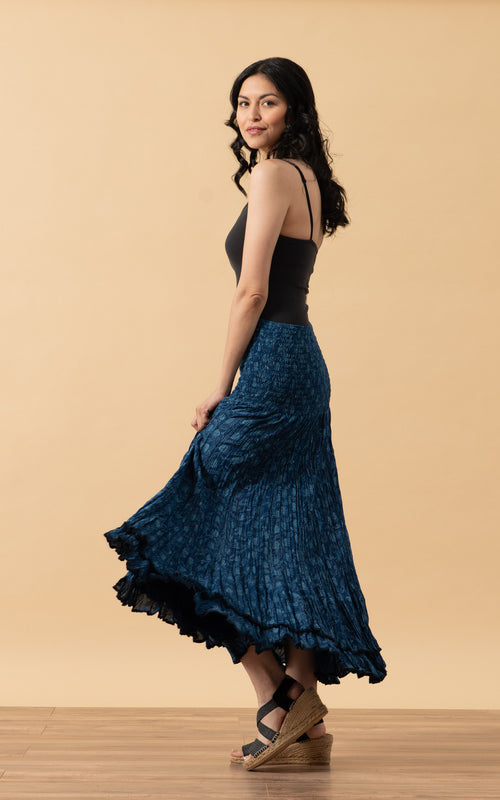 Macarena Skirt, Long, Tula Indigo