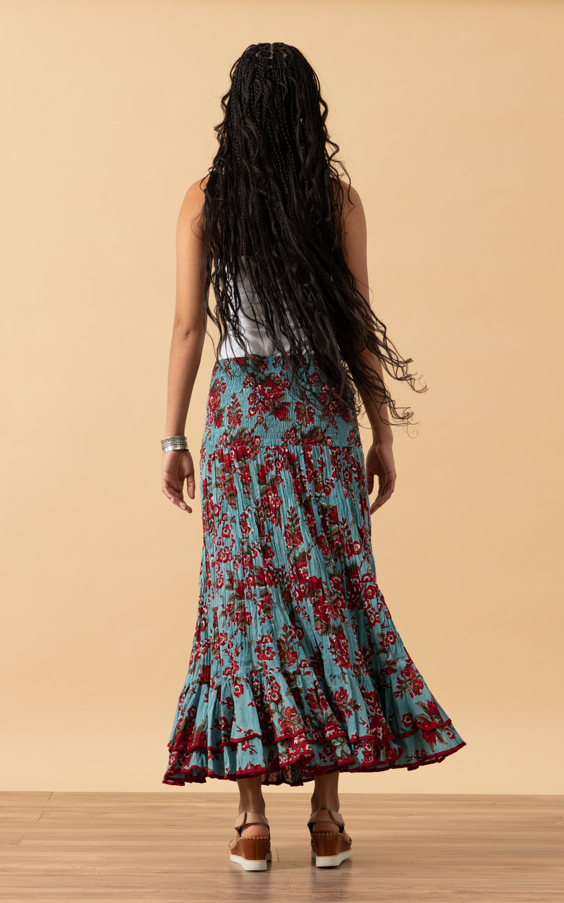 Macarena Skirt, Long, Passion Flower