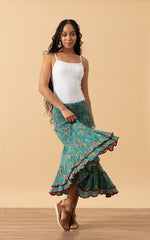 Macarena Skirt, Short, Peacock Floral
