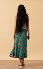 Macarena Skirt, Short, Peacock Floral