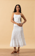 Macarena Skirt, Short, Solid White