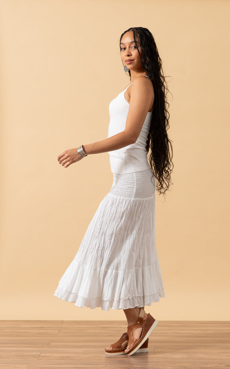 Macarena Skirt, Short, Solid White