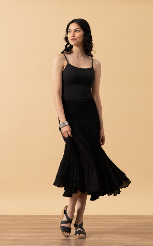 Macarena Skirt, Short, Solid Black
