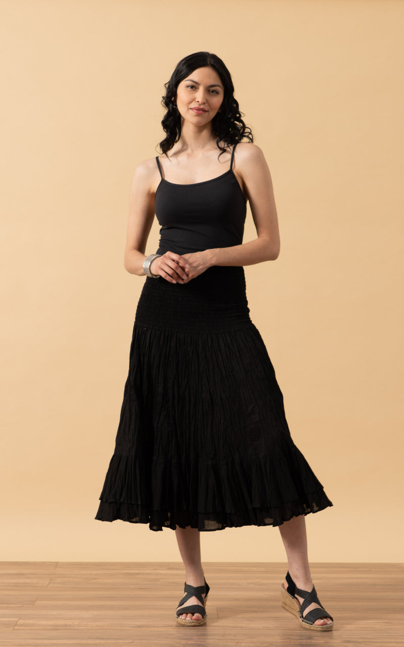 Macarena Skirt, Short, Solid Black