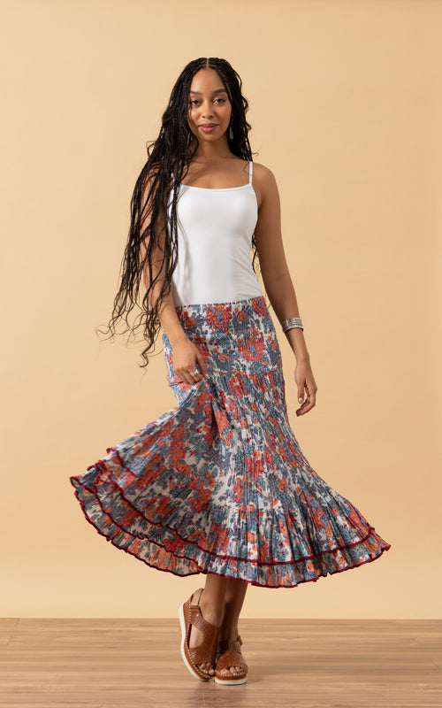 Macarena Skirt, Short, Garden Floral