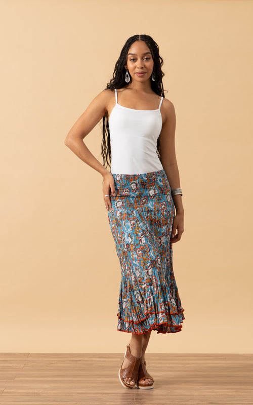Macarena Skirt, Short, Blue Tegan