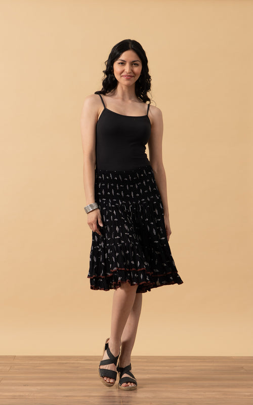 Macarena Skirt, Mini, Black Diamond