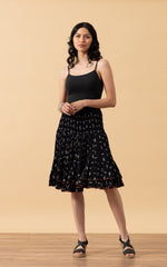 Macarena Skirt, Mini, Black Diamond