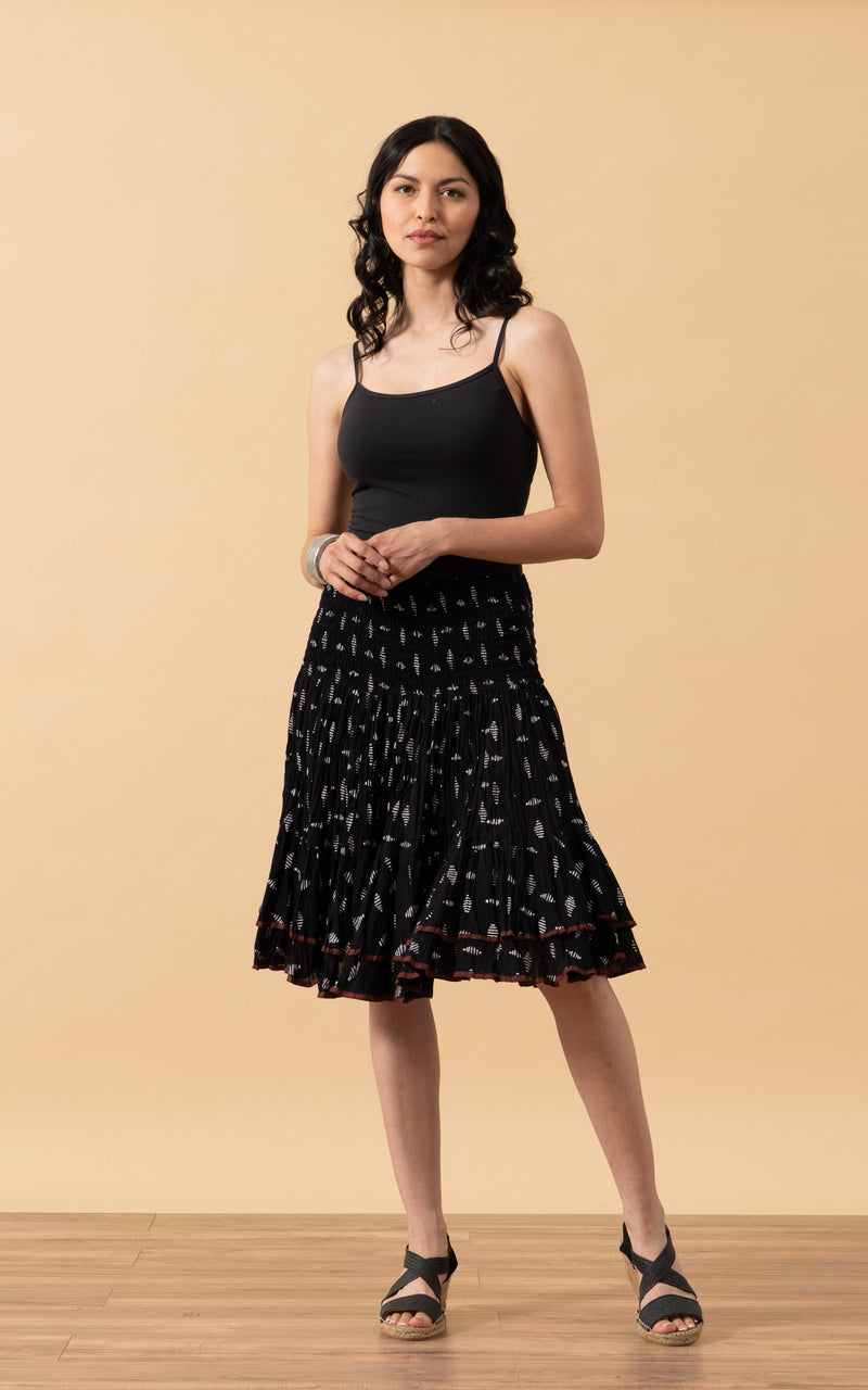Macarena Skirt, Mini, Black Diamond