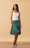 Macarena Skirt, Mini, Peacock Floral