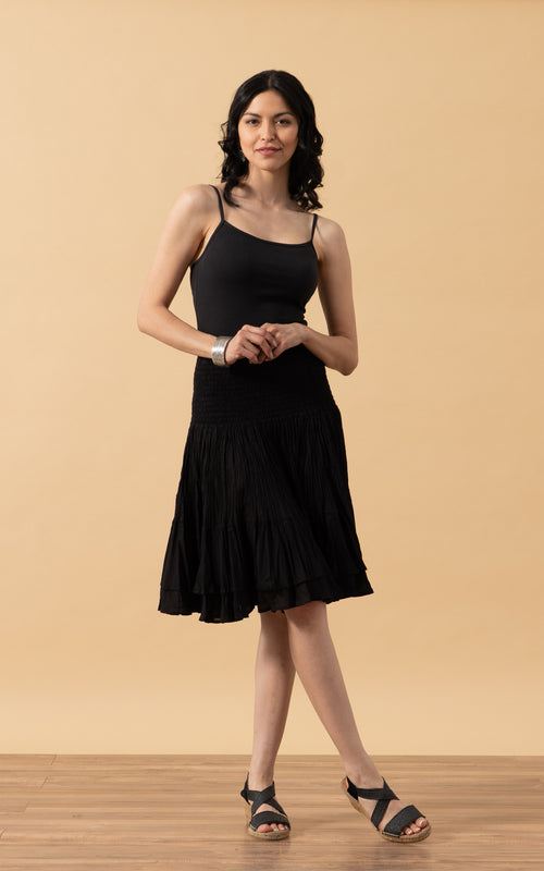 Macarena Skirt, Mini, Solid Black