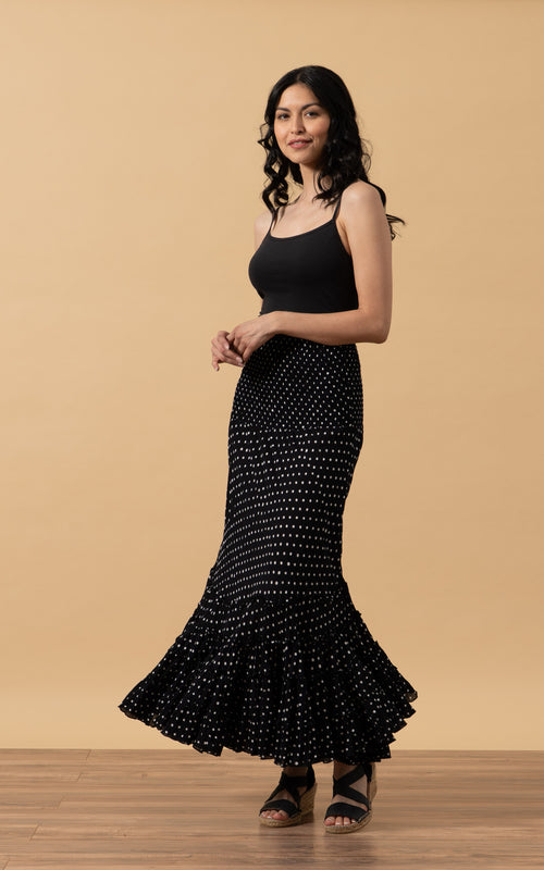 Lola Skirt, Long, Spanish Dot