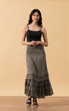 Lola Skirt, Long, Black Dot