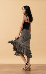 Lola Skirt, Short, Black Dot
