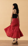 Pico Skirt, Short, Scarlet Calico