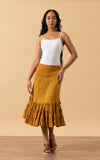 Lola Skirt, Short, Curry Calico