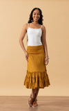 Lola Skirt, Short, Curry Calico