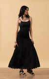 Pico Skirt, Long, Solid Black