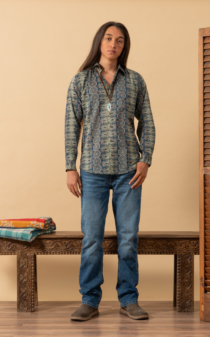 Zion Shirt, Long Sleeve, Charro
