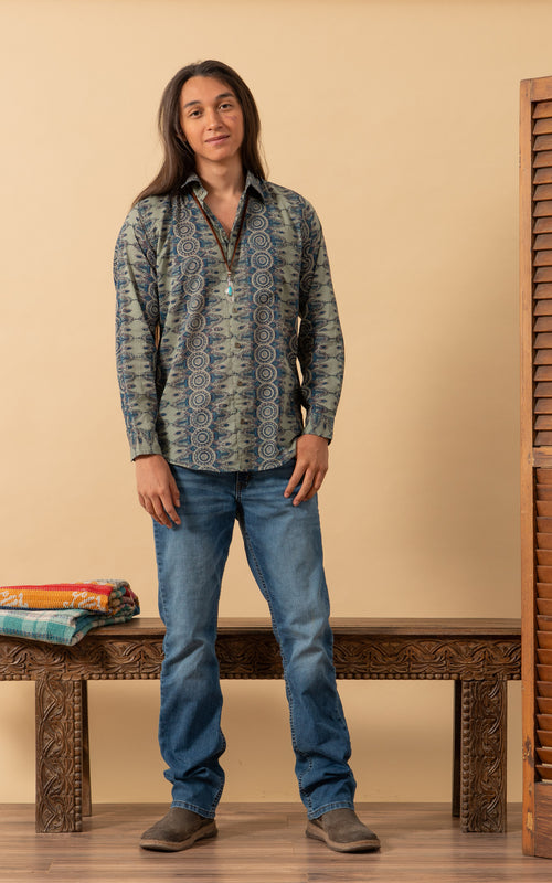Zion Shirt, Long Sleeve, Charro