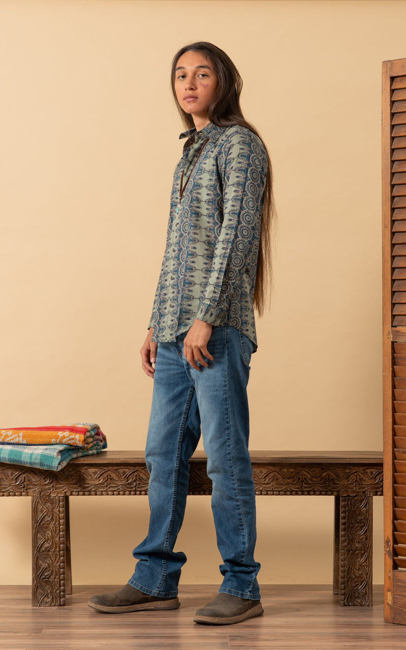 Zion Shirt, Long Sleeve, Charro