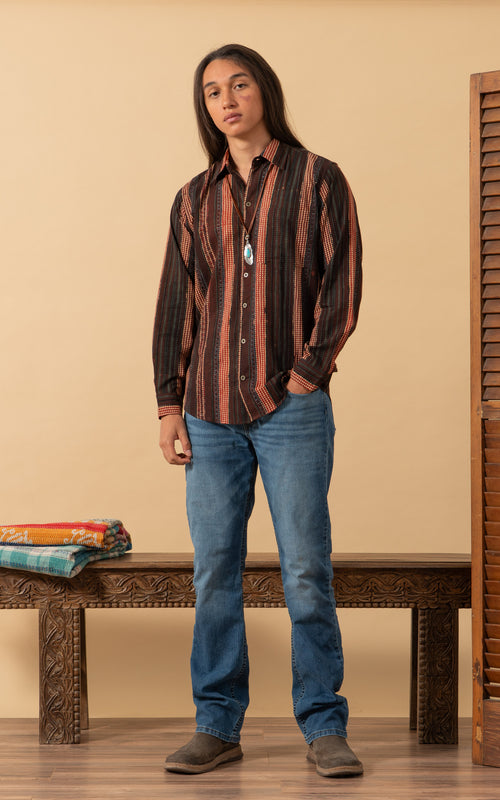 Zion Shirt, Long Sleeve, Dakota Stripe