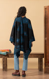 Alpaca Ruana, Nazca, Black/Teal