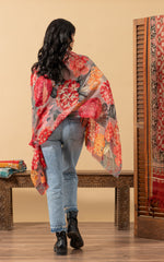 Silk Wool Shawl, Rosetta