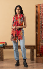 Silk Wool Shawl, Rosetta