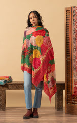 Silk Wool Shawl, Large Size, Deleria