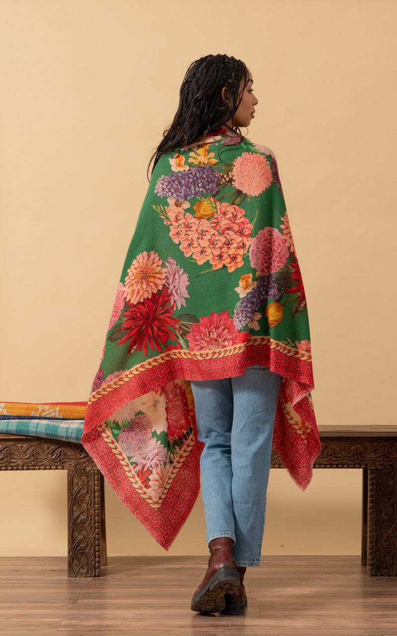 Silk Wool Shawl, Large Size, Deleria