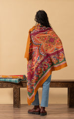 Silk Wool Shawl, Large Size, Fortuna