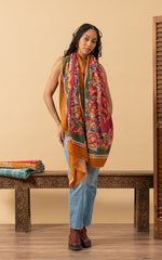 Silk Wool Shawl, Large Size, Fortuna