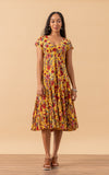 Paloma Dress, Long, Cap Sleeve, Marisol