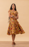 Paloma Dress, Long, Cap Sleeve, Marisol