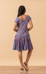 Paloma Dress, Short, Cap Sleeve, Violette