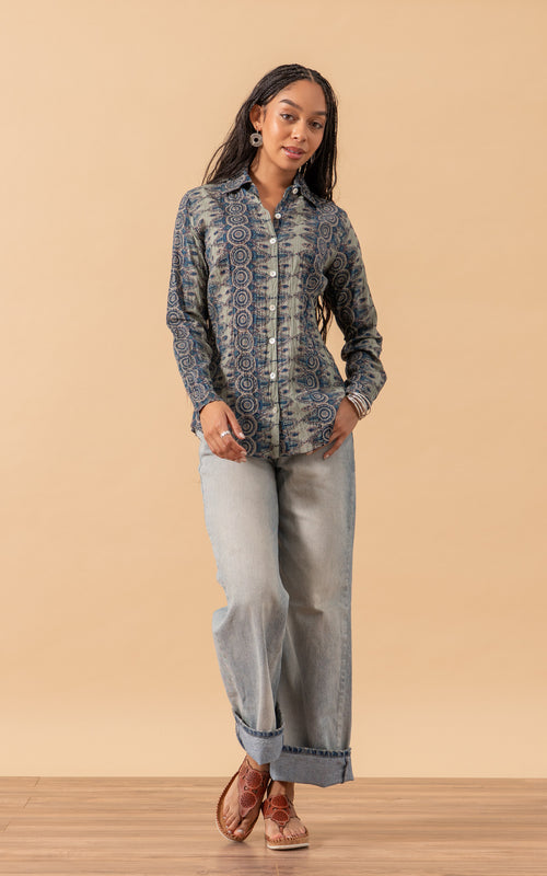 Regina Blouse, Long Sleeve, Charro