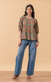 Puebla Blouse, 3/4 Sleeve, Jada