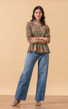 Puebla Blouse, 3/4 Sleeve, Jada