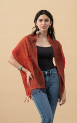 Boiled Wool Scarf, Russet