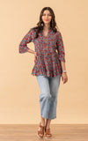 Sahara Top, 3/4 Sleeve, Valentina