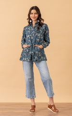 Everyday Shirt, Long Sleeve, Indigo Lily