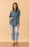 Everyday Shirt, Long Sleeve, Indigo Lily