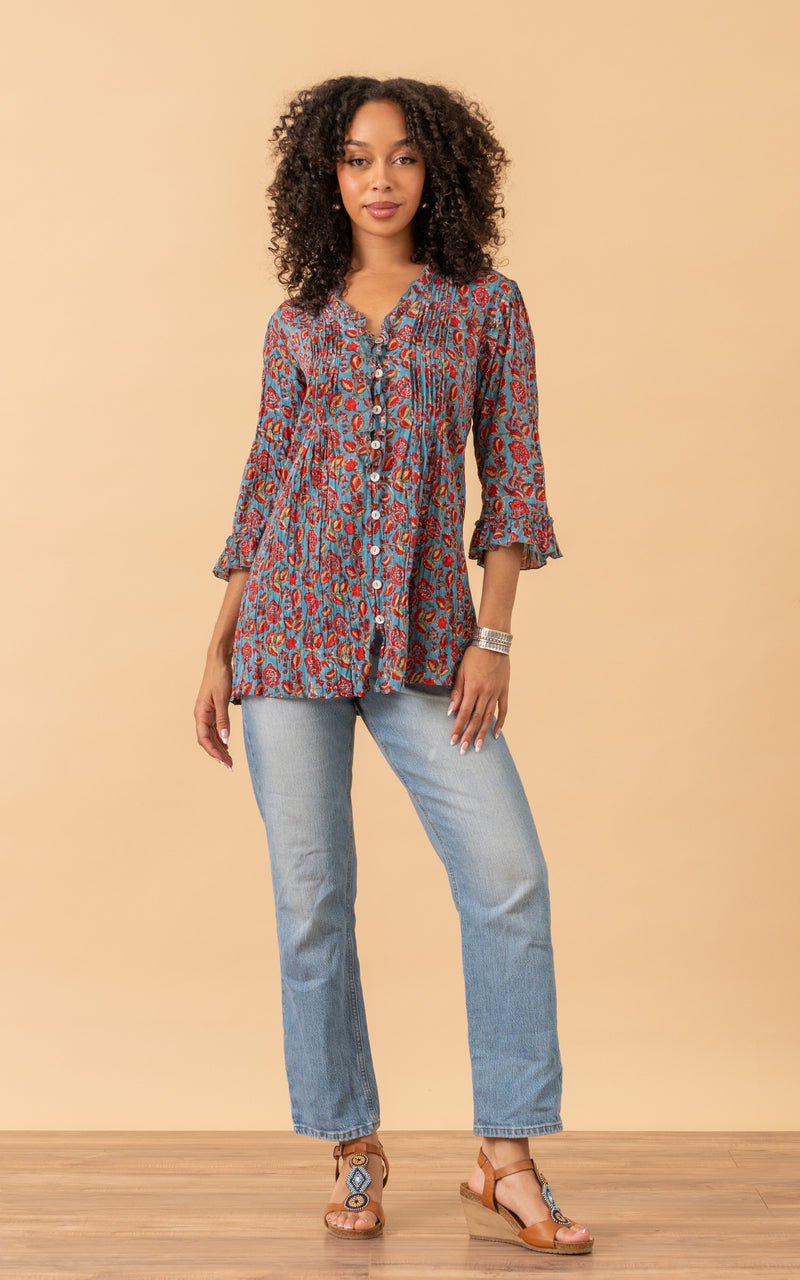 Violeta Blouse, 3/4 Sleeve, Valentina